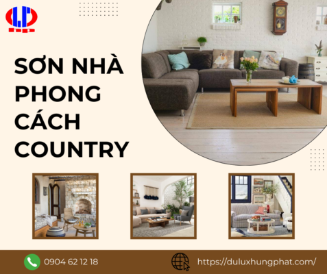 Sơn nhà theo phong cách country bình yên
