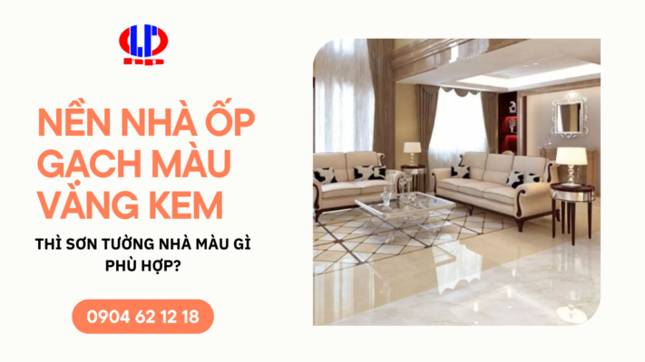 NỀN NHÀ ỐP GẠCH MÀU VÀNG KEM