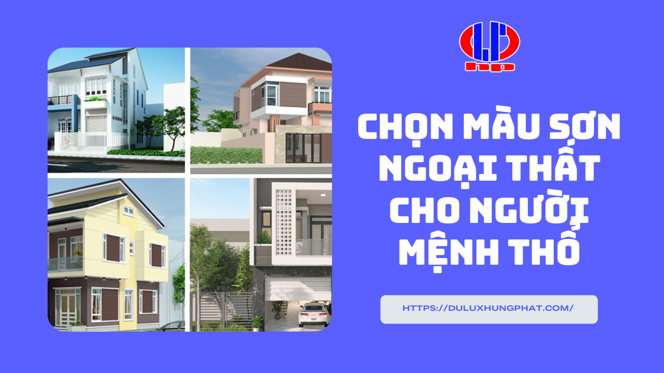 Chọn màu sơn ngoại thất cho người mệnh Thổ