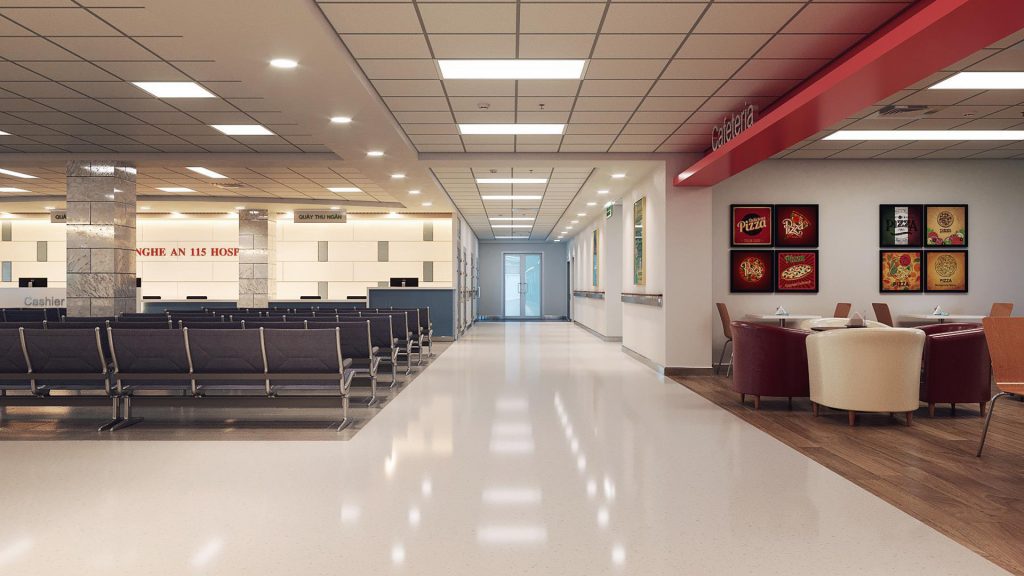 Màu be ấm áp cho phòng chờ