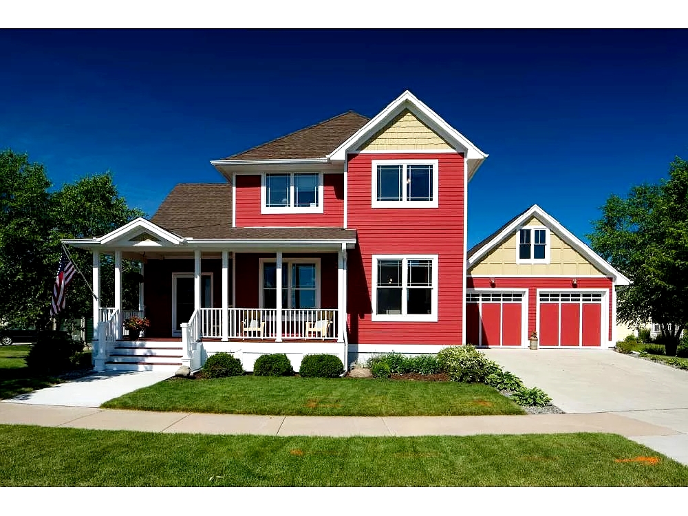 Màu sơn ngoại thất hợp với người mệnh Hỏa