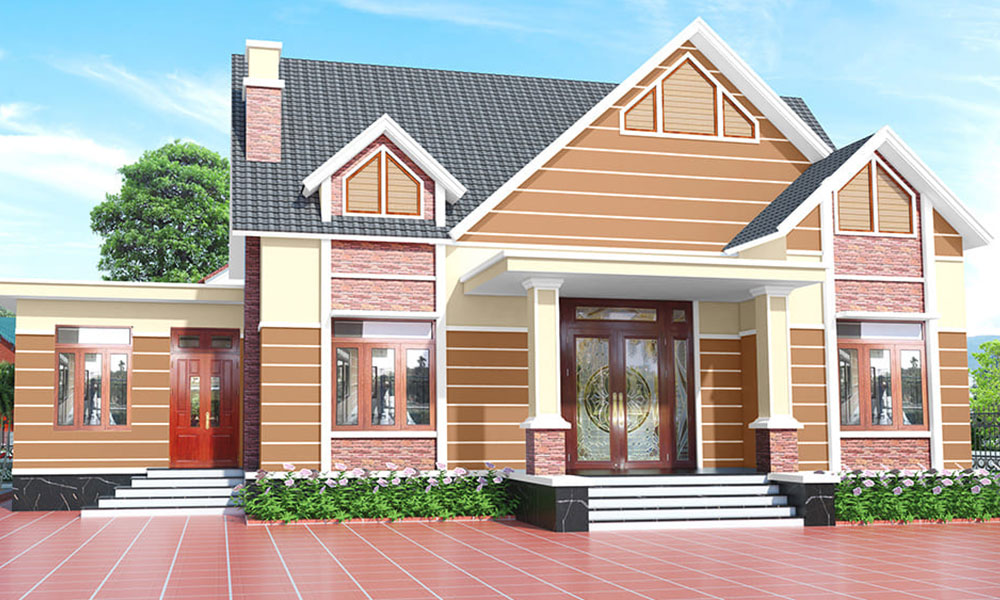 Màu sơn ngoại thất nên tránh với người mệnh Thủy