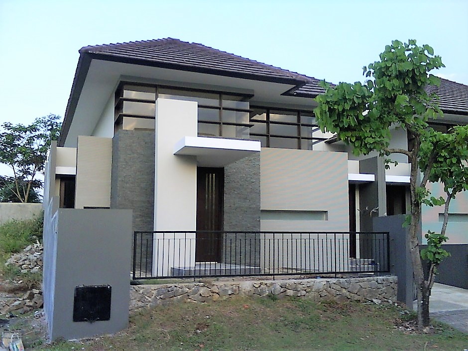 Sơn ngoại thất kết hợp màu đen và bạc